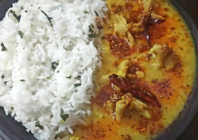 Dal ki dulhan with rice