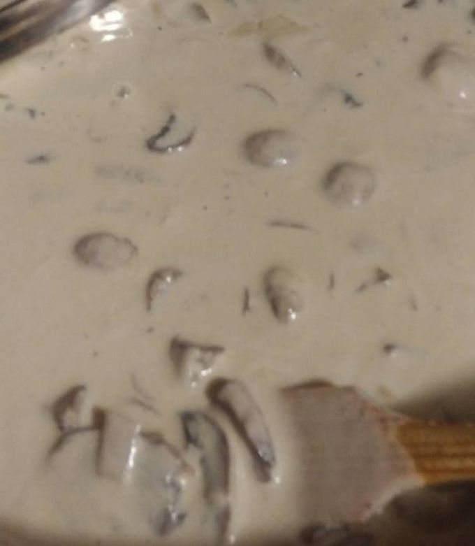 Una foto de Crema de champiñones