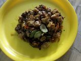 Kerang tumis tempe Pete pedass