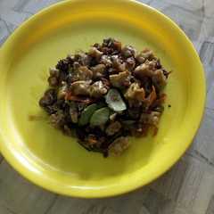 A picture of Kerang tumis tempe Pete pedass.