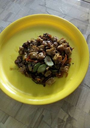 Foto resep Kerang tumis tempe Pete pedass