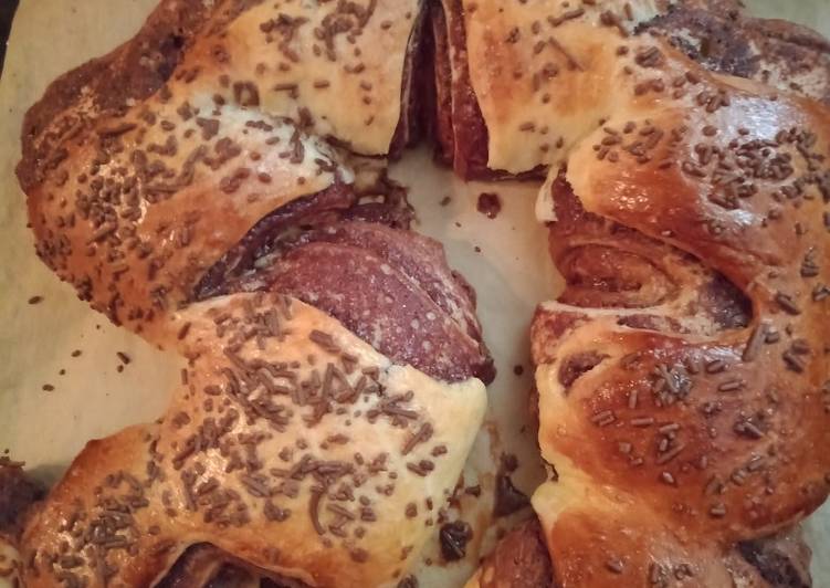 Voici la recette Brioche moelleux à Nutella 😋 Délicieux garanti