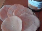 Pink simple Pancake saus hazelnut