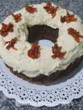 🥕 Torta tipo Carrot Cake con cacao, miel + frosting
