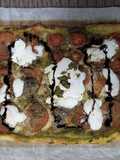 Tarta caprese de hojaldre