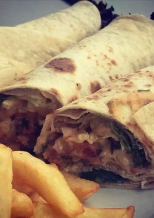 صورة لوصفة ساندويتش فاهيتا دجاج راب