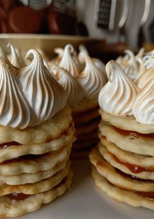Una foto de Mini Rogelitos o Mini torta alfajor