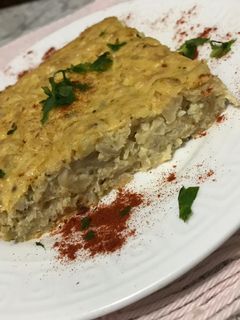 Una foto de Tortilla de coliflor