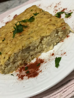 Una foto de Tortilla de coliflor