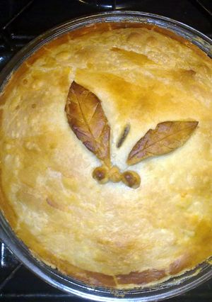 A picture of Haggis Pie.