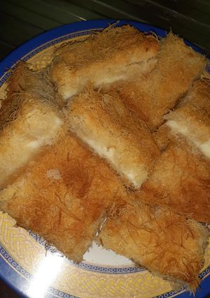 صورة لوصفة الكنافه بكريمه