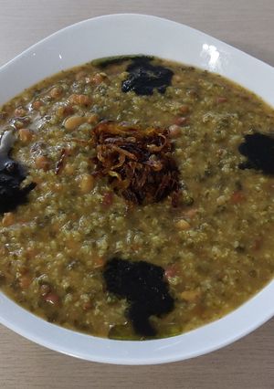 عکسی از دستور آش برنج با آبغوره