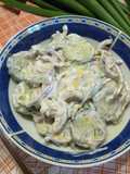 Cucumber Salad with Yogurt Dressing