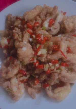 Foto resep 9. Cumi Lada Garam