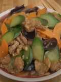 Poitrine de Porc Sautée aux Légumes