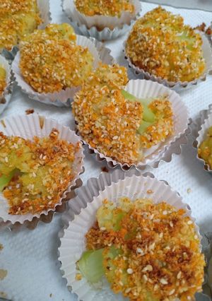 Foto resep Bunga Kol Panggang. Baked Breaded Cauliflower