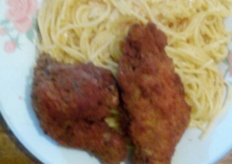 Simple Way to Prepare Great Coated chicken with noddles Cooking Basics for Newbies