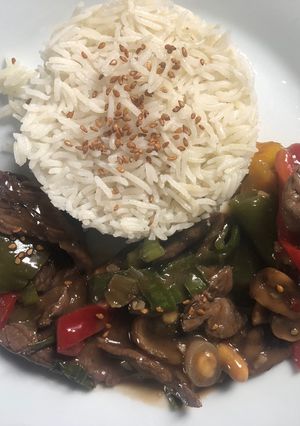 Una foto de Carne Agridulce Thai