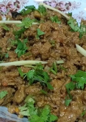 A picture of Beef Qeema.