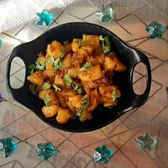 A picture of Jeera aloo.