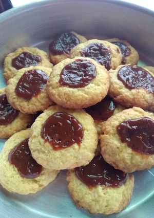 Una foto de Pepas con dulce de leche