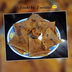 A picture of Lauki ke Parathe(Bottlegourd Parathas).