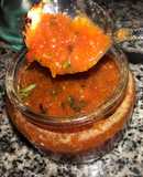 Mermelada de tomates Cherry con albahaca