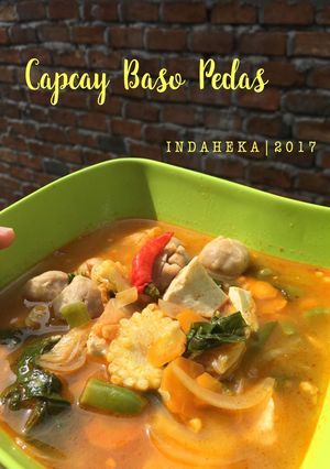 Foto resep Capcay Baso Pedas