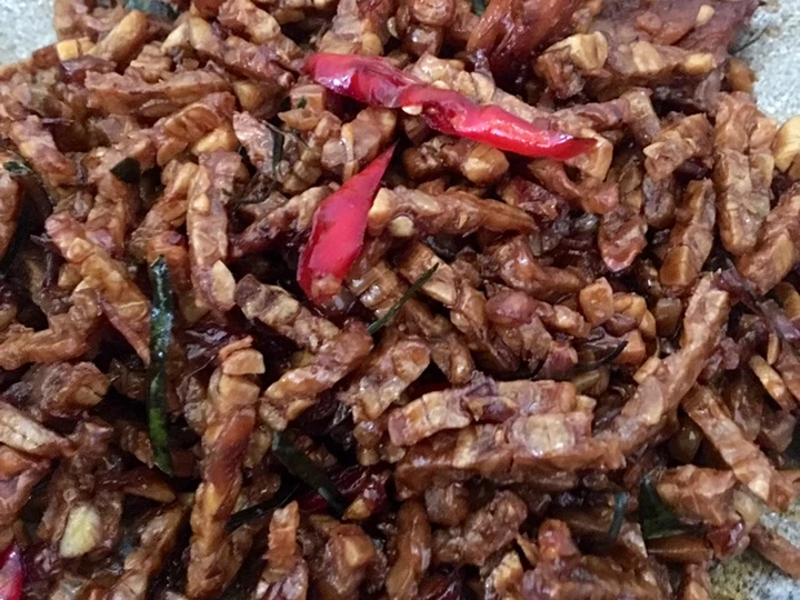 Langkah Gampang Menyiapkan Resep VV. TEMPE KERING MANIS GURIH ala homemade 🤩 yang  Bikin Ketagihan Anti Ribet, Bikin Ngiler