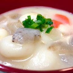 A picture of Creamy Dango Miso Soup.