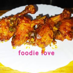 Indo Chinese Saucy Lollipop chicken A picture of Indo Chinese Saucy Lollipop chicken.