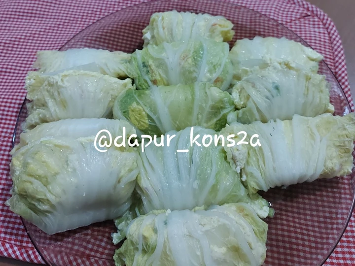 Cara Gampang Membikin Resep ✨️Sawi Gulung Isi Tahu yang Lezat Sekali Anti Ribet, Uenak Banget