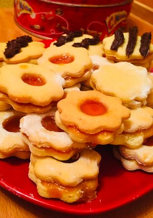 Lekváros linzerkarika recept fotója