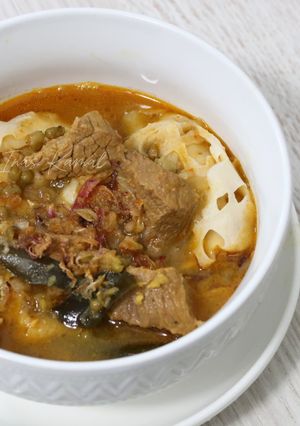 Foto resep Gulai Kacang Hijau & Roti Jala