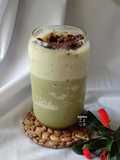 Matcha Frappe Red Beans