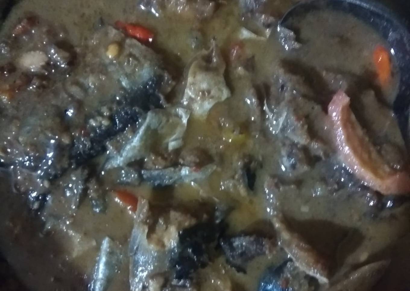 Ikan patin bumbu botok kacang