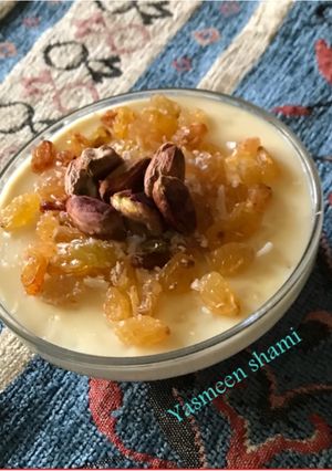صورة لوصفة رز بحليب بكريم شانتيه