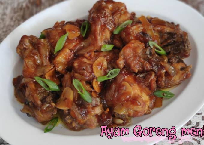 Ayam goreng mentega saos tiram