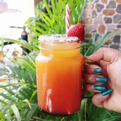 Sunrise Mocktail | Easy Mug Mocktail Recipe A picture of Sunrise Mocktail | Easy Mug Mocktail Recipe.