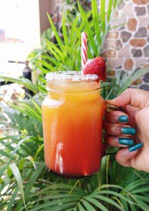 A picture of Sunrise Mocktail | Easy Mug Mocktail Recipe.