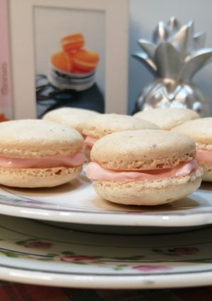 Une photo de 🎀Macaron crème mascarpone au chocolat blanc