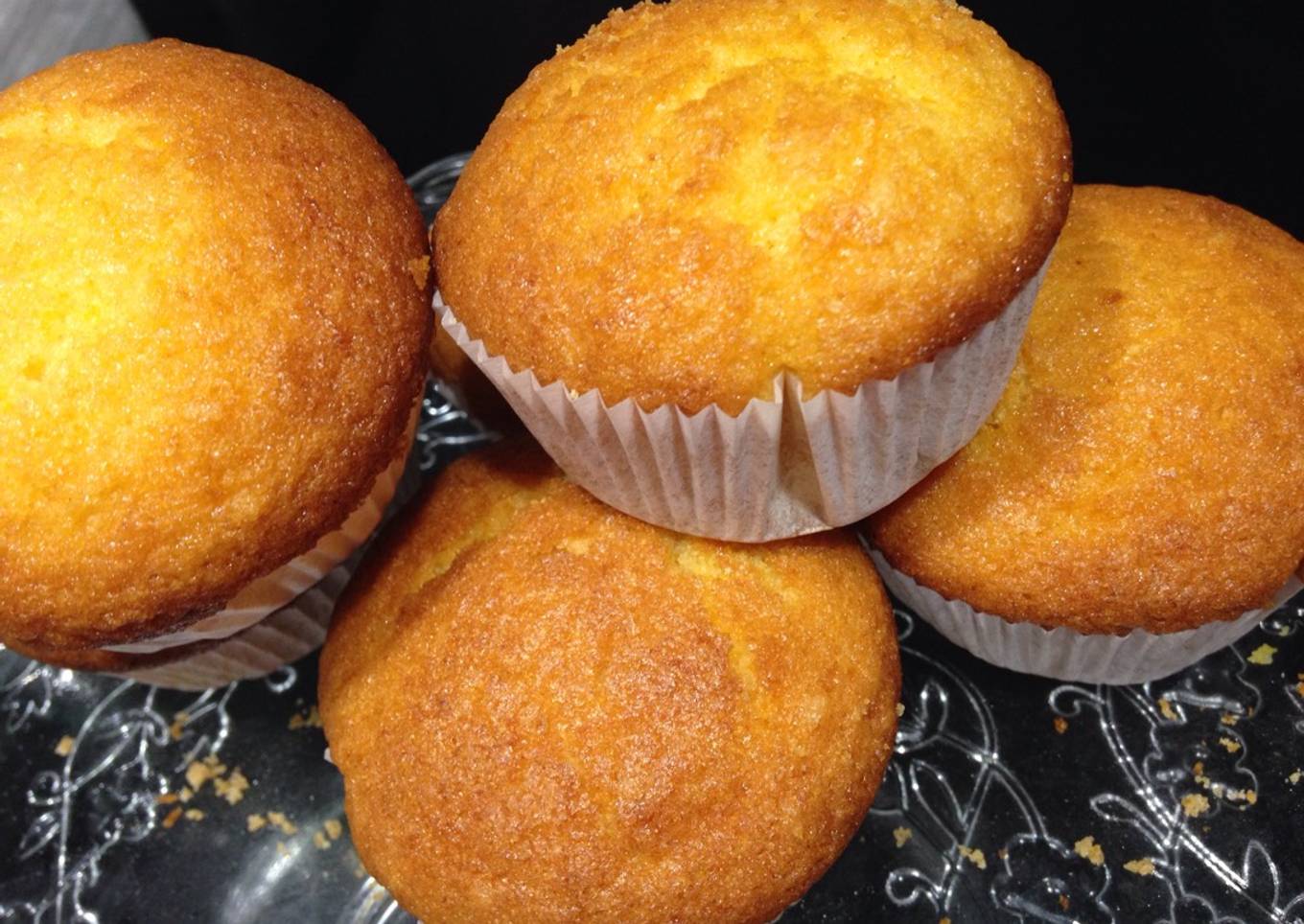Magdalenas de calabaza y naranja