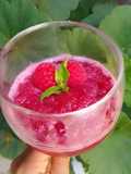 Sorbet de Vino tinto con Frambuesa 🍷