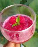 Sorbet de Vino tinto con Frambuesa 🍷