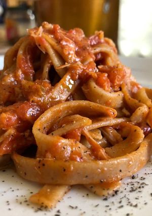 Foto di Fettuccine Integrale con Polpa di Granchio