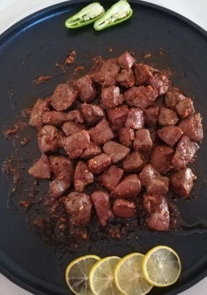 A picture of Tawa Mutton kaleji.