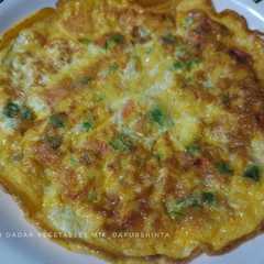 A picture of Telur Dadar Vegetables Mix Simple.