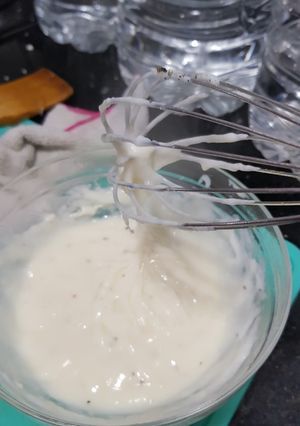 Una foto de Salsa blanca al microondas