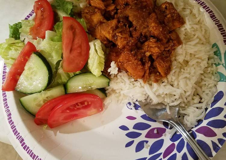 الرز مع سمك السالمون بطريقتي