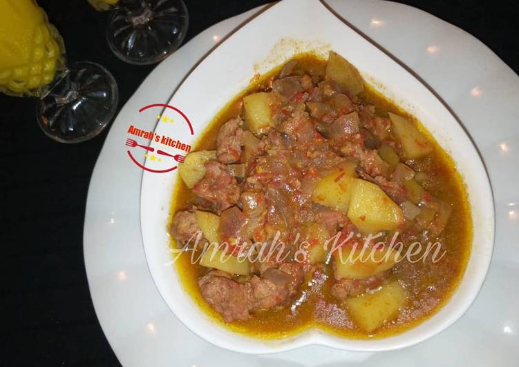 Award-winning Minced meat and potato pepper soup